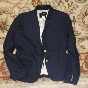 J. Crew Navy Blazer with Gold Buttons